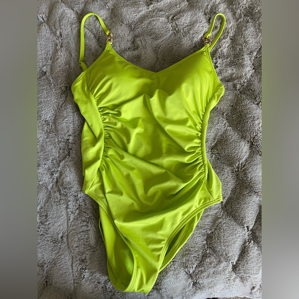 Michael Kors one piece, lime, green bathing suit size 10